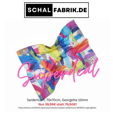 100% Silk Georgette! Neue Qualität zum Sonderpreis kennenlernen!